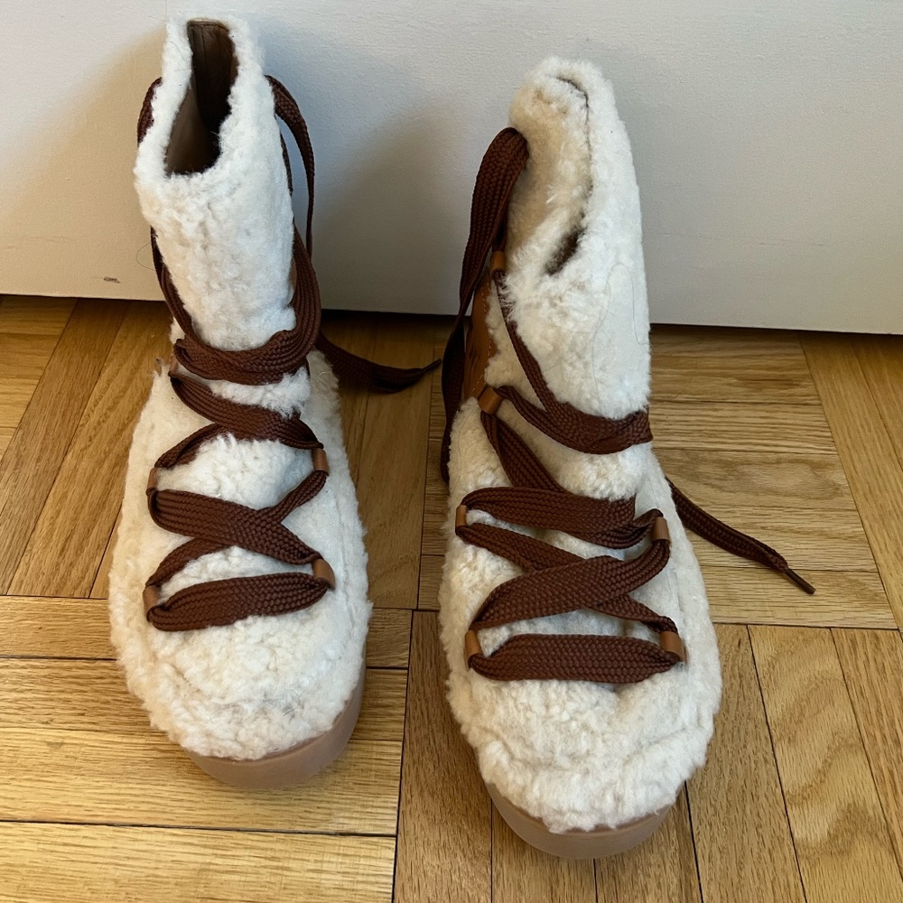See by Chloé Women's Charlee Shearling Ankle Boots